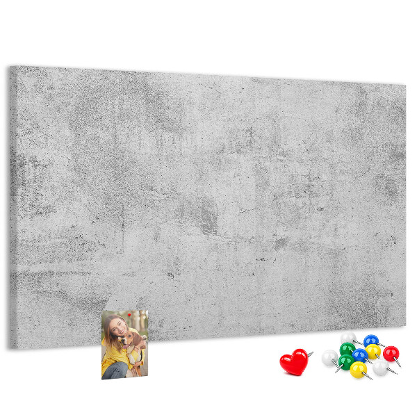 Tablero de anuncios con patrón de textura de hormigón gris