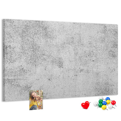 Tablero de anuncios con patrón de textura de hormigón gris