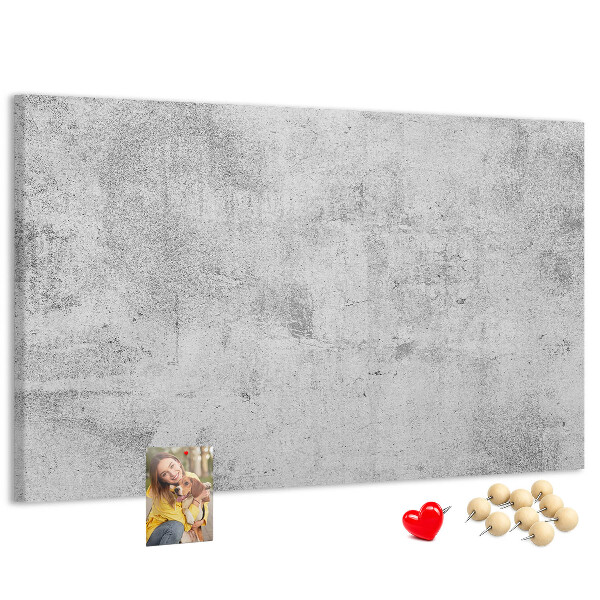 Tablero de anuncios con patrón de textura de hormigón gris
