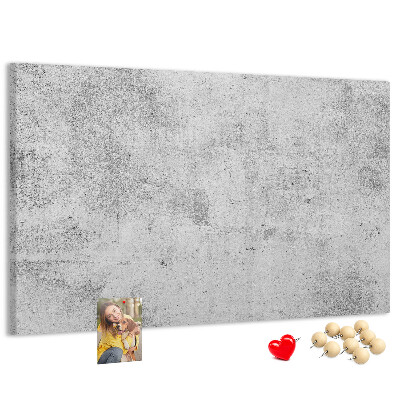 Tablero de anuncios con patrón de textura de hormigón gris