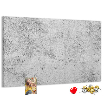 Tablero de anuncios con patrón de textura de hormigón gris