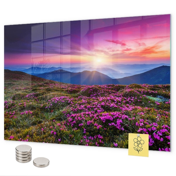 Pizarra magnética Flores del amanecer