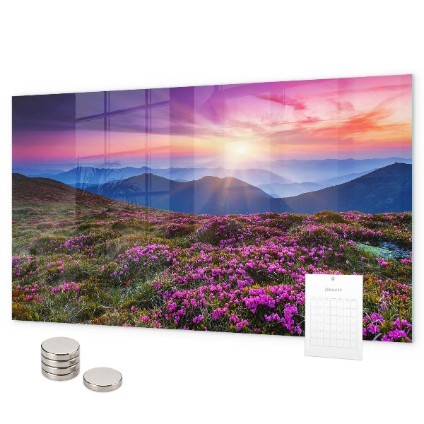 Pizarra magnética Flores del amanecer