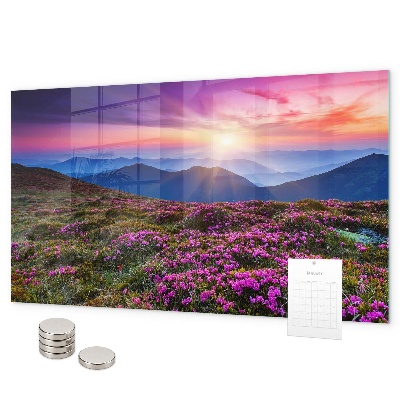 Pizarra magnética Flores del amanecer
