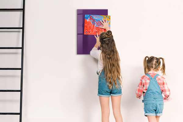 Pizarra magnética de pared Púrpura