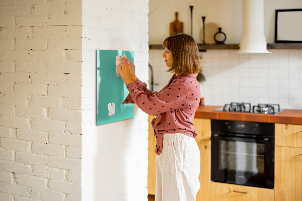 Pizarrón magnético color turquesa