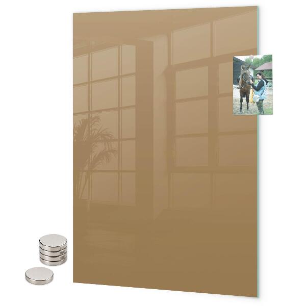 Pizarra magnética de pared color beige oscuro