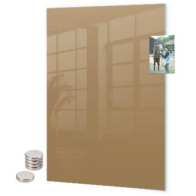 Pizarra magnética de pared color beige oscuro
