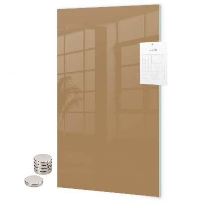 Pizarra magnética de pared color beige oscuro