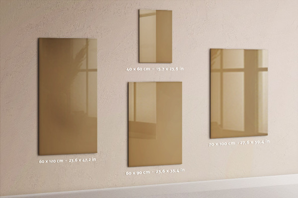 Pizarra magnética de pared color beige oscuro