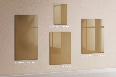 Pizarra magnética de pared color beige oscuro