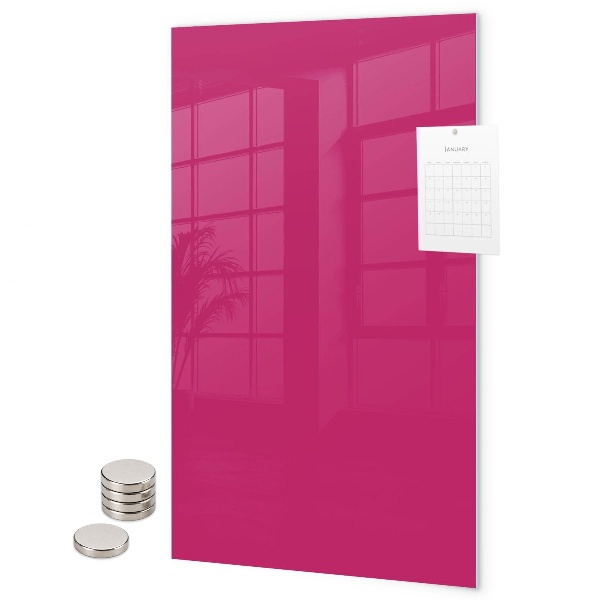 Pizarrón magnético color rosa oscuro