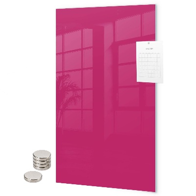 Pizarrón magnético color rosa oscuro