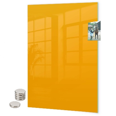 Pizarra magnética de pared color dorado