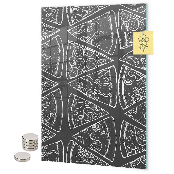 Pizarra magnética de pared pizza italiana