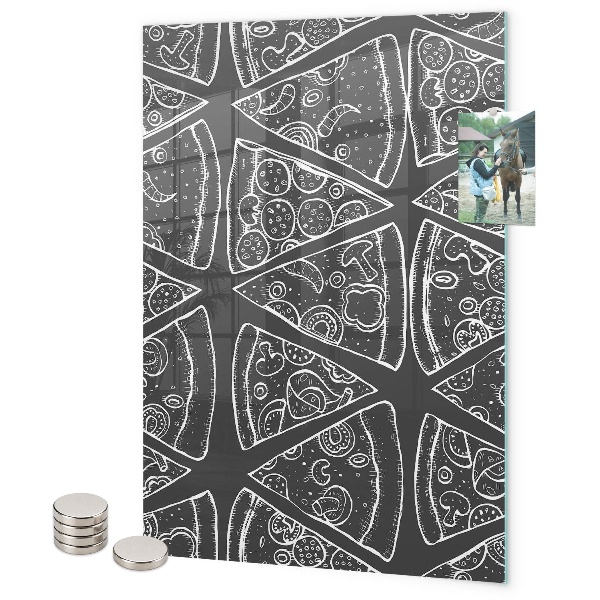 Pizarra magnética de pared pizza italiana