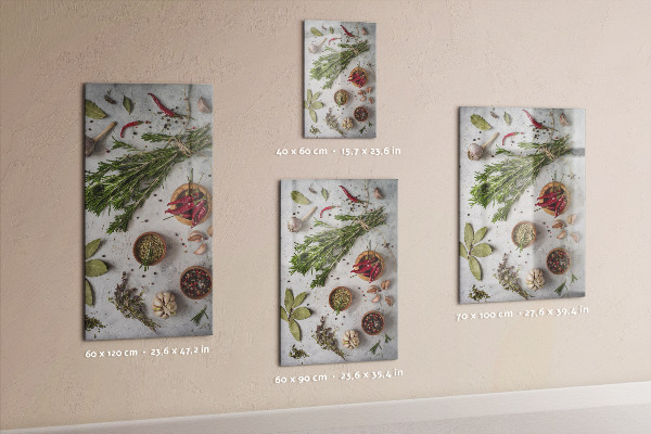 Pizarra magnética de pared Hierbas aromáticas