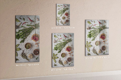 Pizarra magnética de pared Hierbas aromáticas