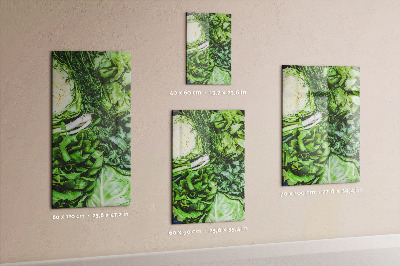 Pizarra magnética de pared Lechuga jugosa