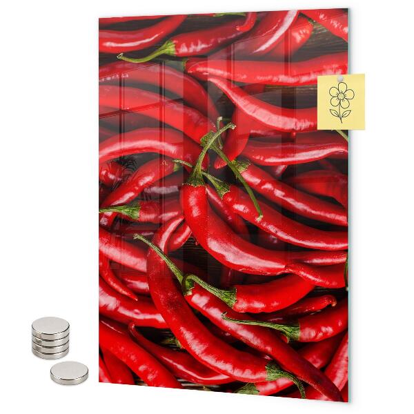 Pizarra magnética de pared pimientos picantes