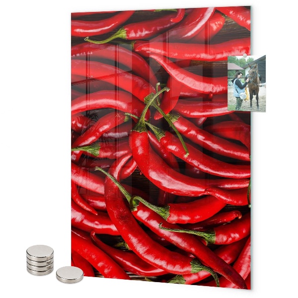 Pizarra magnética de pared pimientos picantes
