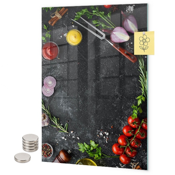 Pizarrón magnético Tabla de sabores