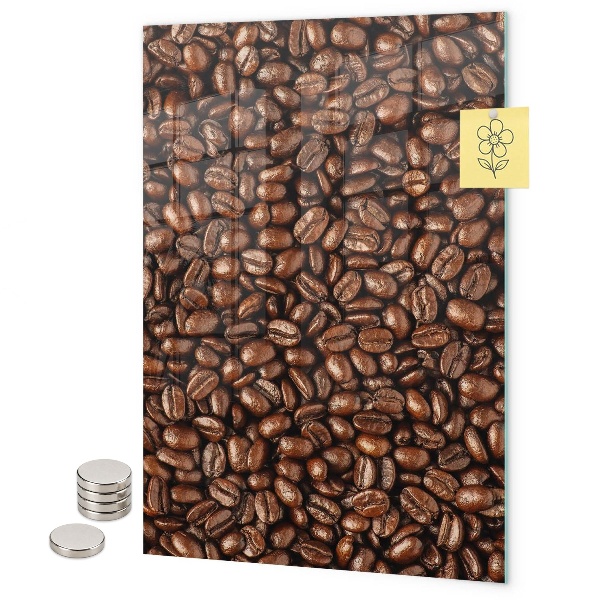 Pizarra magnética de pared Granos de café