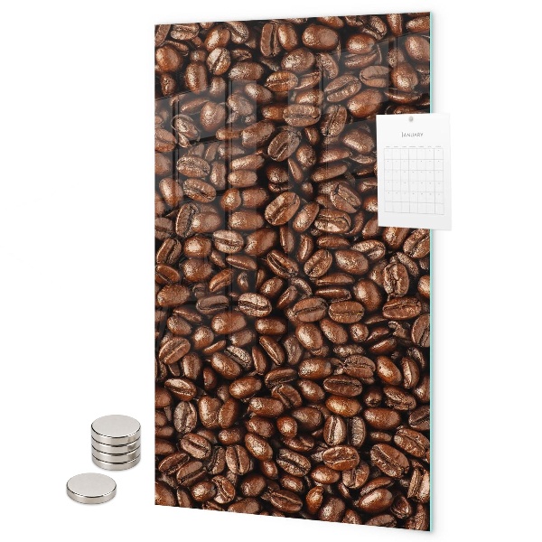Pizarra magnética de pared Granos de café