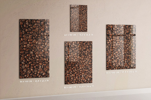 Pizarra magnética de pared Granos de café