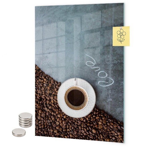 Pizarra magnética de pared Una taza de café
