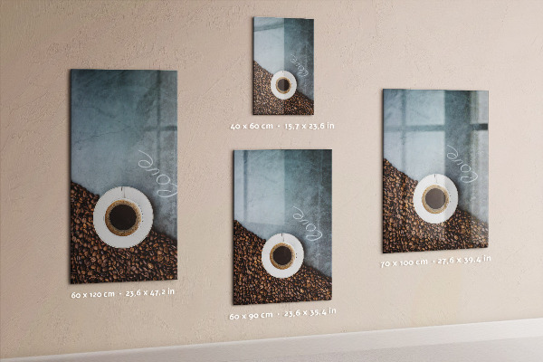 Pizarra magnética de pared Una taza de café