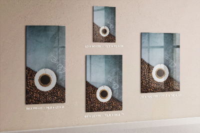 Pizarra magnética de pared Una taza de café