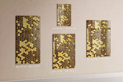 Pizarra magnética de pared Panal