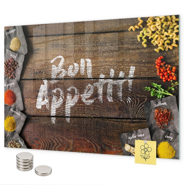 Pizarra magnética Inscripción de Bon Appétit