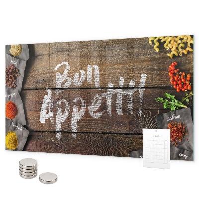 Pizarra magnética Inscripción de Bon Appétit