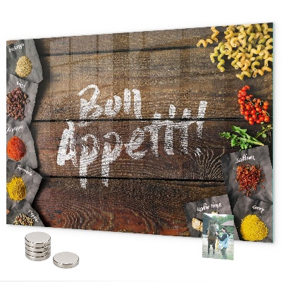 Pizarra magnética Inscripción de Bon Appétit