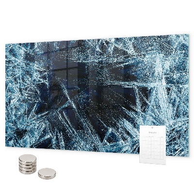 Pizarra magnética de cristal pared congelada