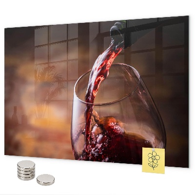 Pizarra magnética Una copa de vino
