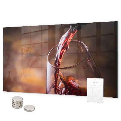 Pizarra magnética Una copa de vino