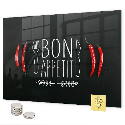 Pizarra magnética La inscripción Bon appétit