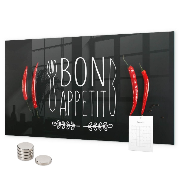 Pizarra magnética La inscripción Bon appétit