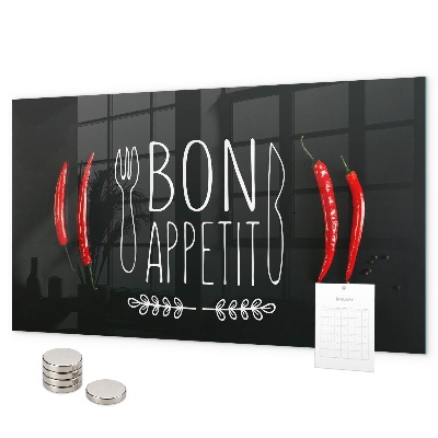 Pizarra magnética La inscripción Bon appétit