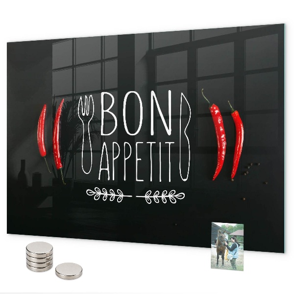 Pizarra magnética La inscripción Bon appétit