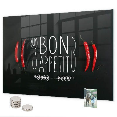 Pizarra magnética La inscripción Bon appétit