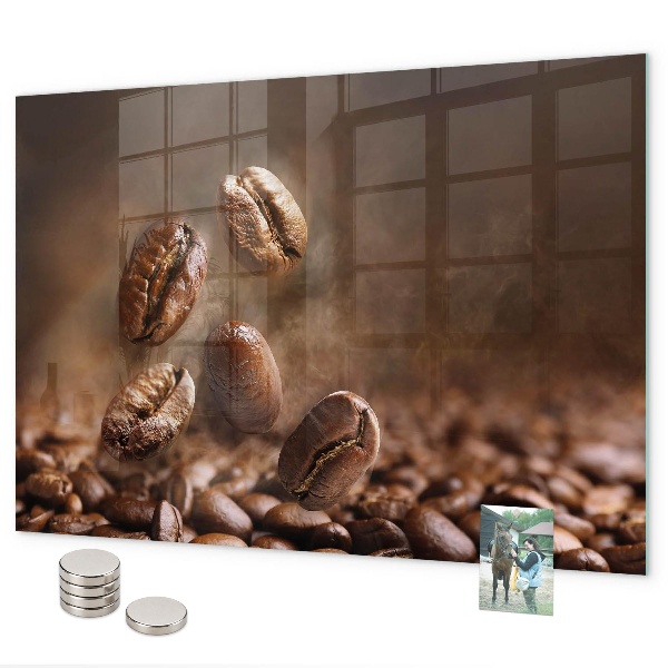 Pizarra magnética de cristal Granos de café