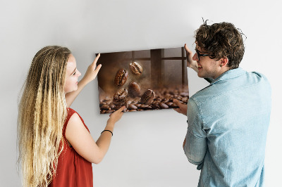 Pizarra magnética de cristal Granos de café