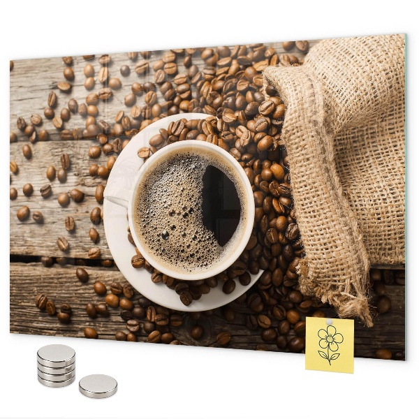 Pizarra magnética Una bolsa de café