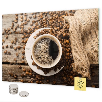 Pizarra magnética Una bolsa de café