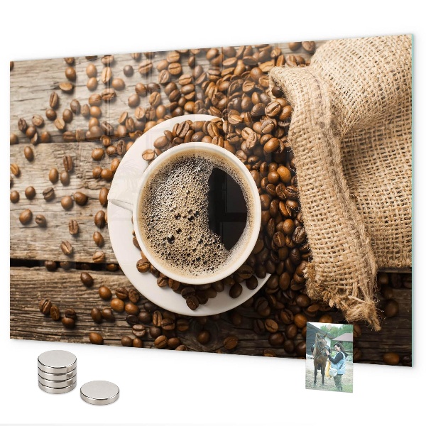 Pizarra magnética Una bolsa de café
