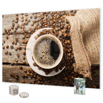 Pizarra magnética Una bolsa de café